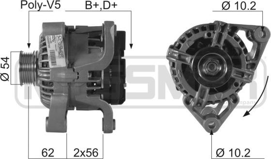 ERA 210162 - Ģenerators www.autospares.lv