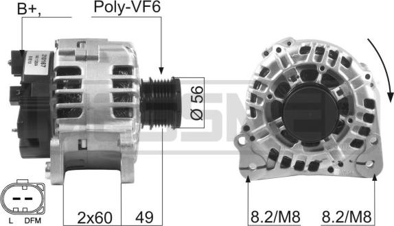 ERA 210167 - Ģenerators www.autospares.lv