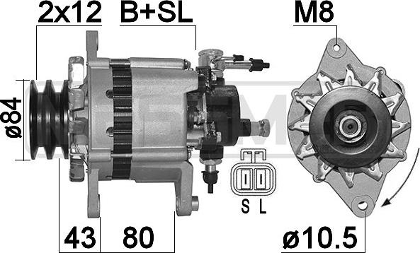 ERA 210104A - Alternator www.autospares.lv