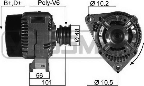 ERA 210102R - Alternator www.autospares.lv