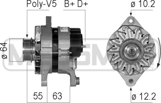 ERA 210116 - Ģenerators www.autospares.lv