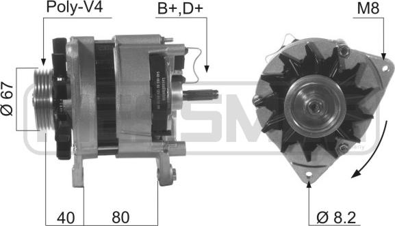 ERA 210185A - Ģenerators www.autospares.lv