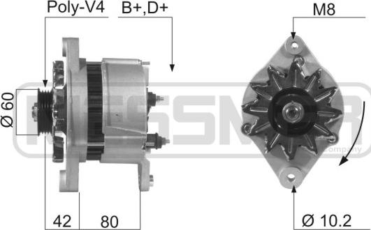 ERA 210182A - Генератор www.autospares.lv