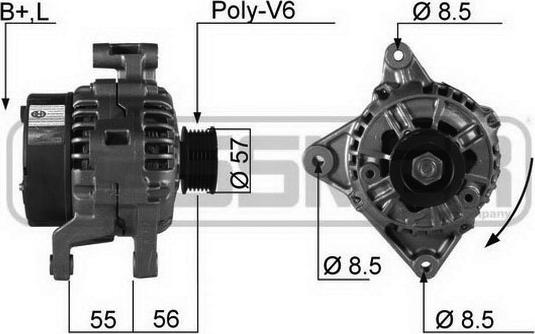 ERA 210139R - Alternator www.autospares.lv