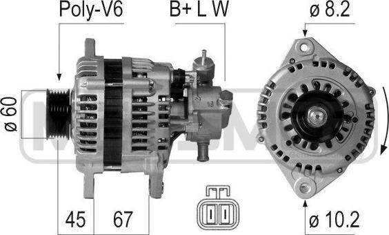 ERA 210131A - Генератор www.autospares.lv