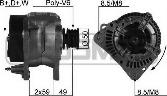 ERA 210120A - Генератор www.autospares.lv