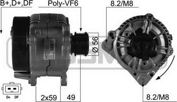 ERA 210170A - Генератор www.autospares.lv