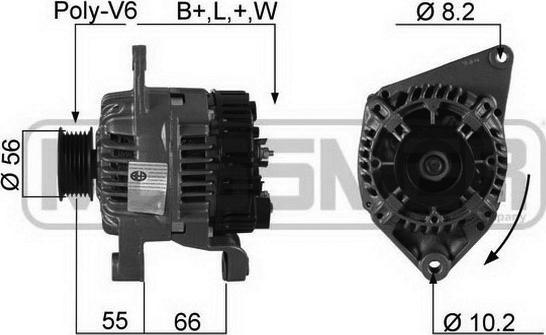 ERA 210178A - Генератор www.autospares.lv