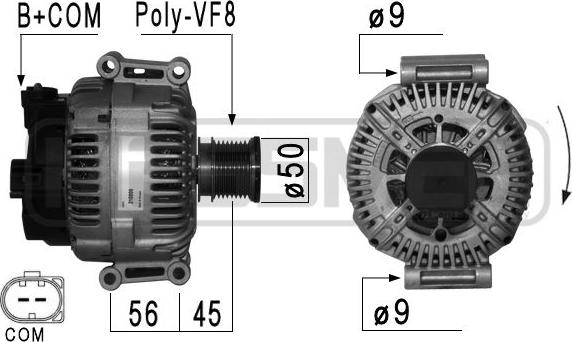 ERA 210899 - Ģenerators www.autospares.lv