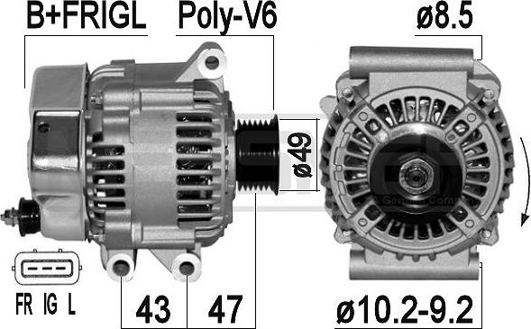 ERA 210895A - Ģenerators www.autospares.lv