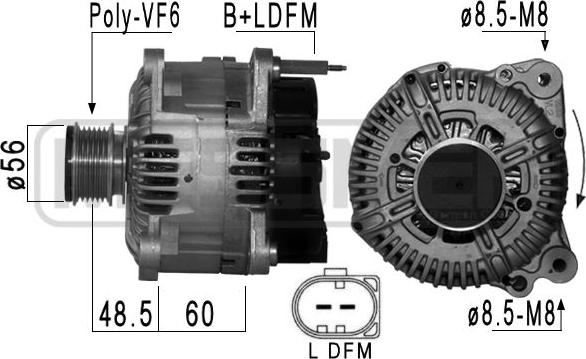 ERA 210898A - Alternator www.autospares.lv