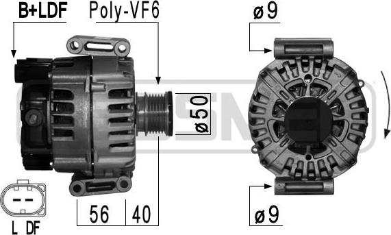 ERA 210897 - Ģenerators www.autospares.lv