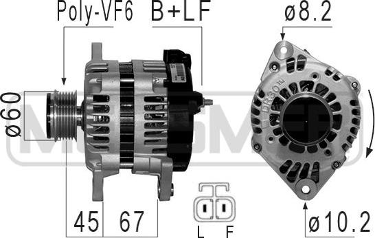 ERA 210845 - Ģenerators www.autospares.lv