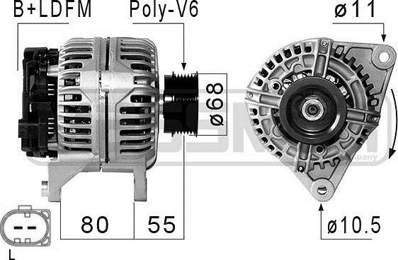 ERA 210847 - Ģenerators www.autospares.lv