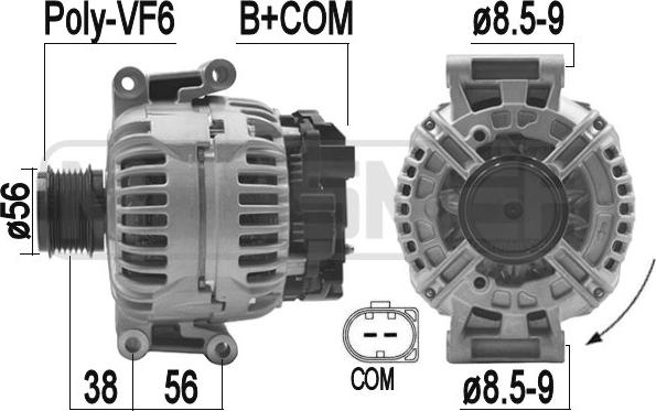 ERA 210850 - Ģenerators www.autospares.lv