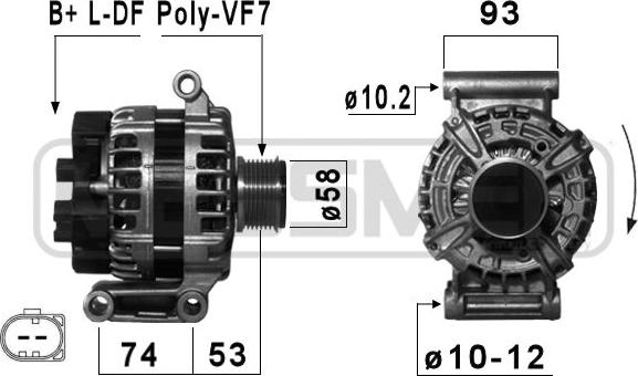 ERA 210862 - Alternator www.autospares.lv