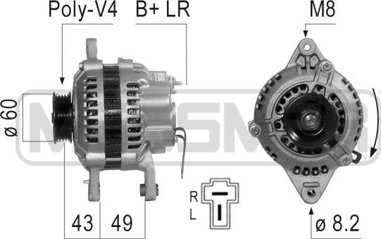 ERA 210805 - Ģenerators www.autospares.lv