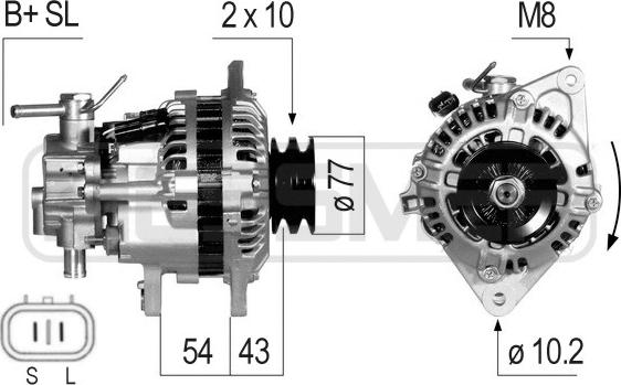 ERA 210806 - Ģenerators www.autospares.lv