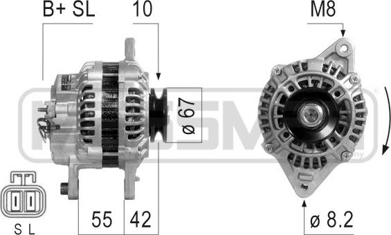 ERA 210803 - Генератор www.autospares.lv