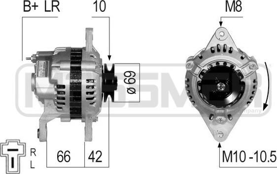 ERA 210802R - Alternator www.autospares.lv