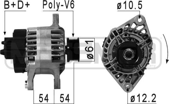 ERA 210884A - Ģenerators www.autospares.lv