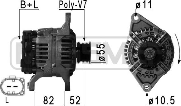 ERA 210886 - Ģenerators www.autospares.lv