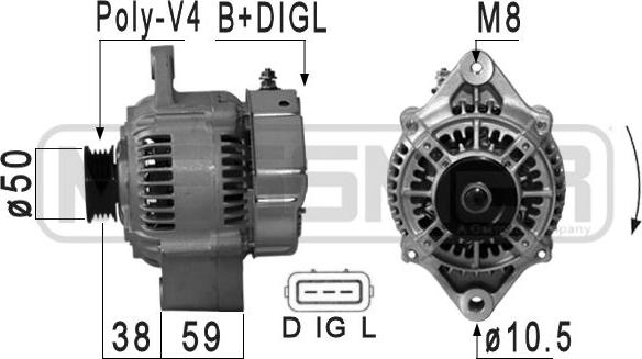 ERA 210888A - Ģenerators www.autospares.lv