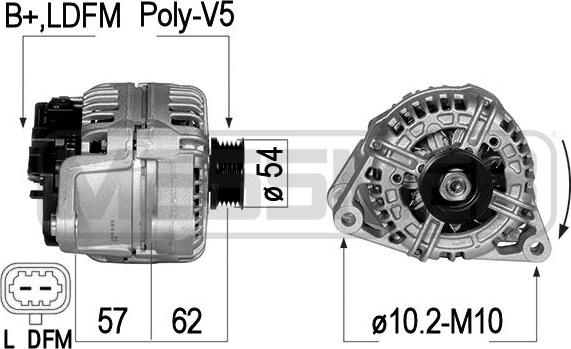 ERA 210834 - Ģenerators www.autospares.lv