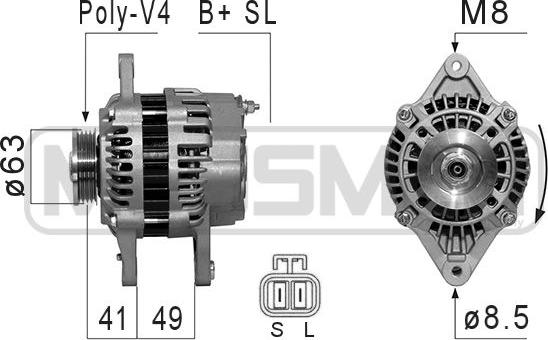 ERA 210837A - Alternator www.autospares.lv