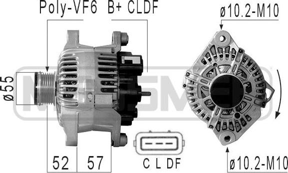 ERA 210820 - Ģenerators www.autospares.lv