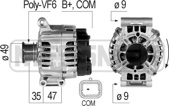 ERA 210828 - Alternator www.autospares.lv