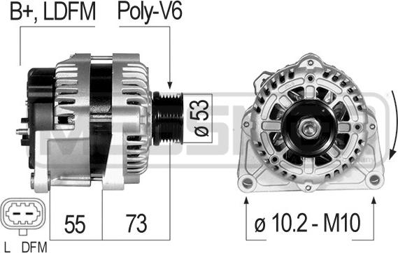 ERA 210827 - Ģenerators www.autospares.lv