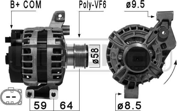 ERA 210875 - Ģenerators www.autospares.lv