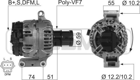 ERA 210399 - Ģenerators www.autospares.lv