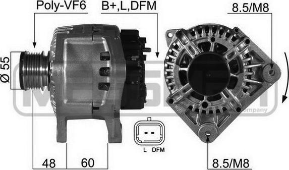 ERA 210394A - Генератор www.autospares.lv