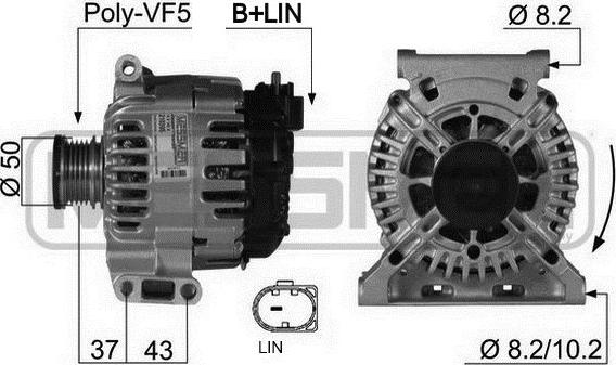 ERA 210395 - Генератор www.autospares.lv