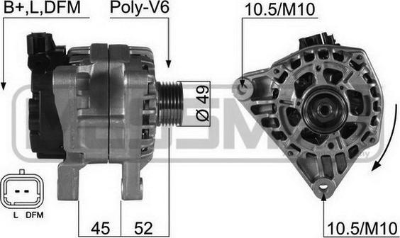 ERA 210396A - Alternator www.autospares.lv