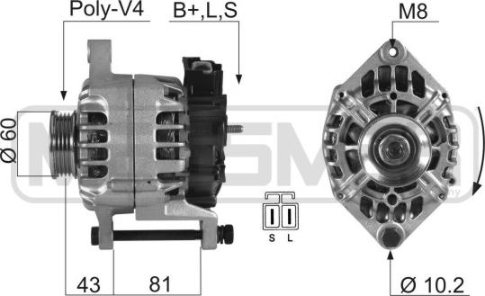 ERA 210391A - Alternator www.autospares.lv