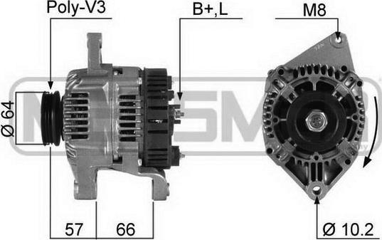 ERA 210346R - Alternator www.autospares.lv