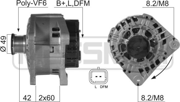 ERA 210353 - Генератор www.autospares.lv