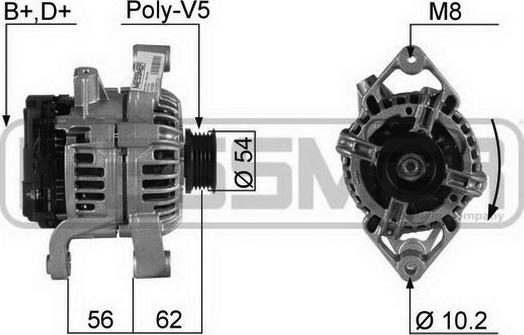 ERA 210352 - Генератор www.autospares.lv