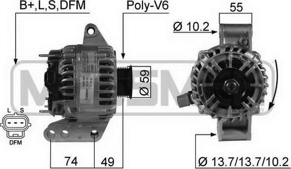 ERA 210361 - Генератор www.autospares.lv