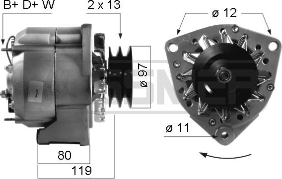 ERA 210306A - Alternator www.autospares.lv