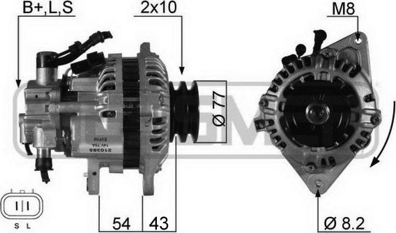 ERA 210385 - Ģenerators www.autospares.lv