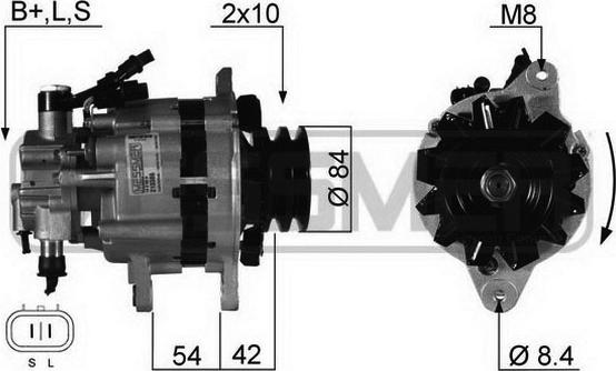 ERA 210386 - Генератор www.autospares.lv