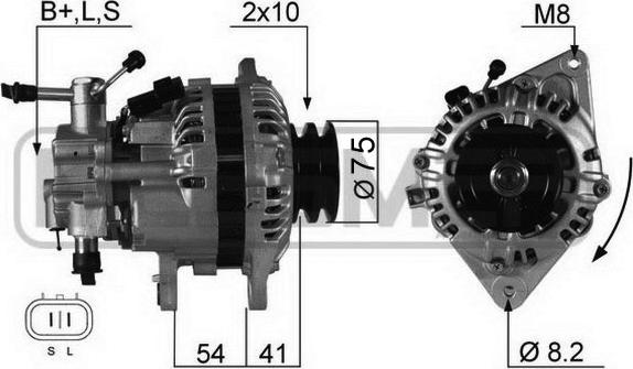 ERA 210331 - Ģenerators www.autospares.lv