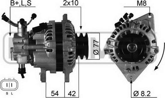 ERA 210332 - Генератор www.autospares.lv