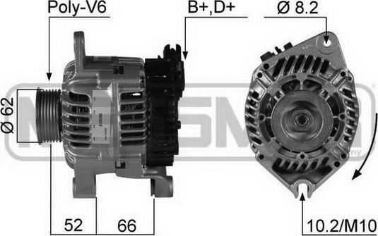 ERA 210337R - Генератор www.autospares.lv