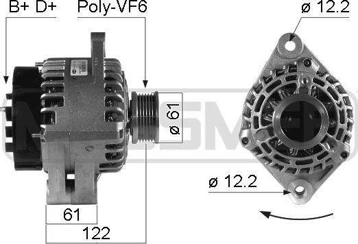 ERA 210326 - Alternator www.autospares.lv