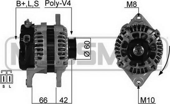 ERA 210370 - Генератор www.autospares.lv